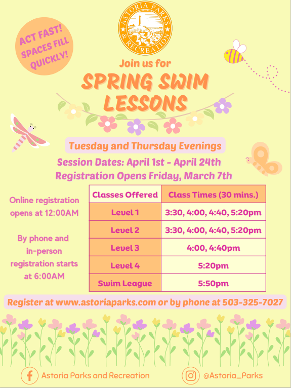 Spring Swim Lessons 2025